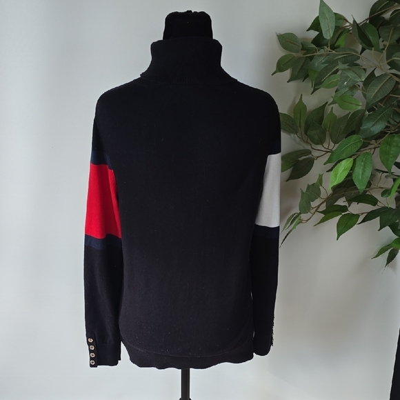 Tommy Hilfiger Color Block Turtleneck Sweater - Picture 4 of 5